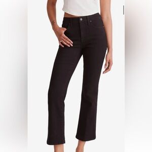 Madewell midrise kick out black jeans